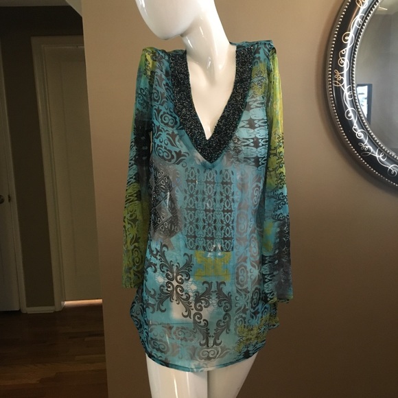 NWOT Tunic Cover Up - Picture 2 of 8